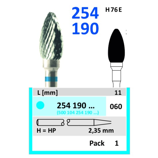 HORICO Burs - Tungsten Carbide Cutters - 254 190